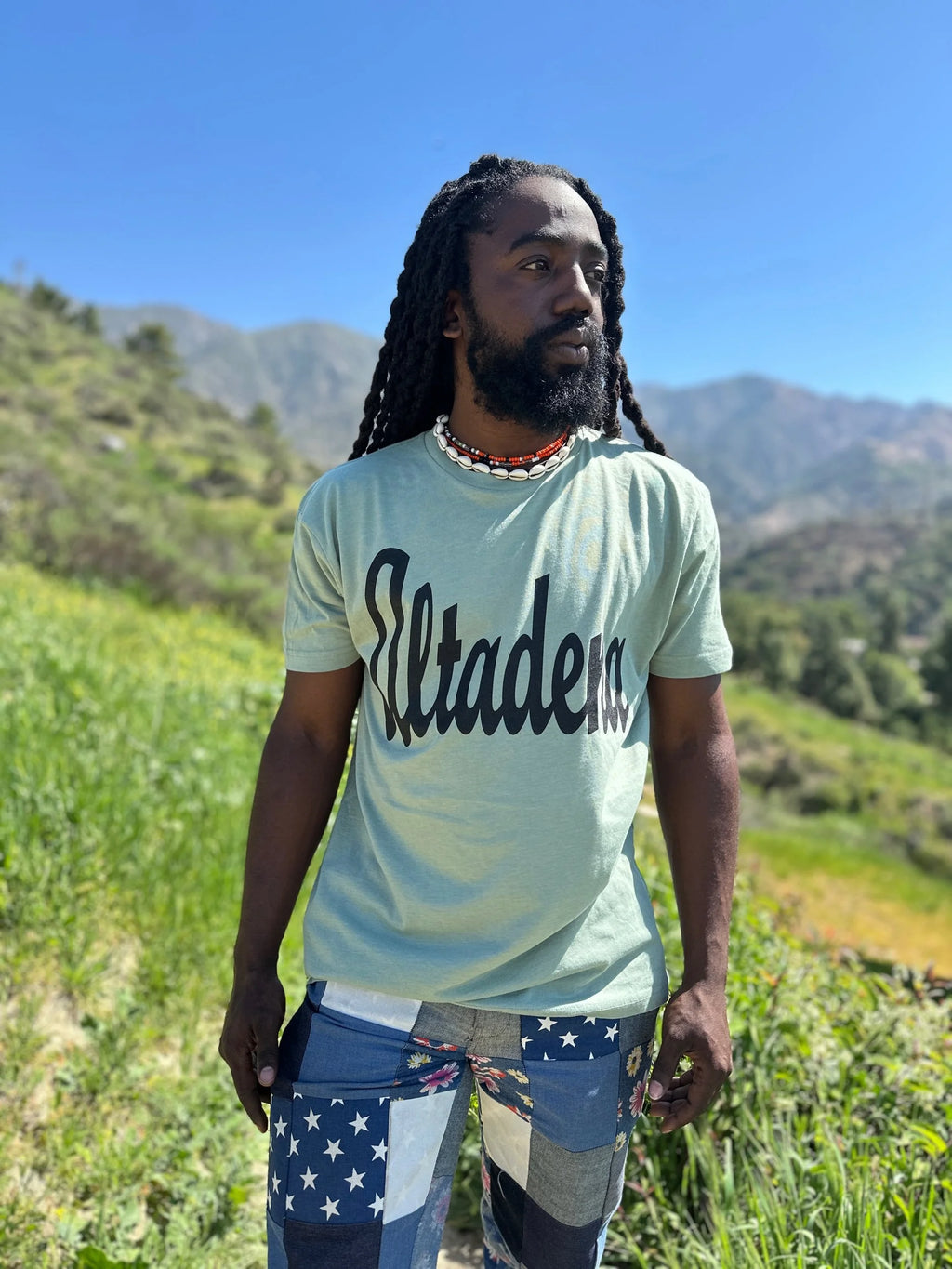 ALTADENA SAGE GREEN TEE