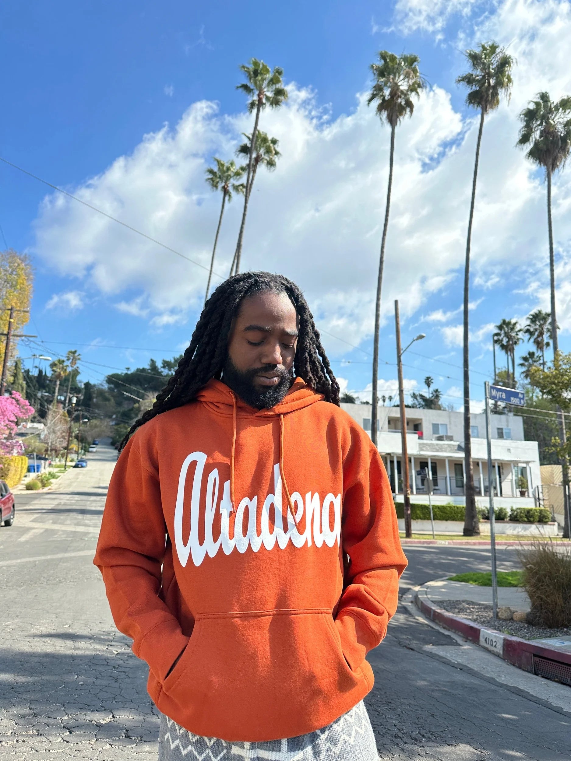 ALTADENA HOODIE BURNT ORANGE