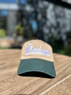 ALTADENA TWO TONED DAP CAP GREEN/BEIGE