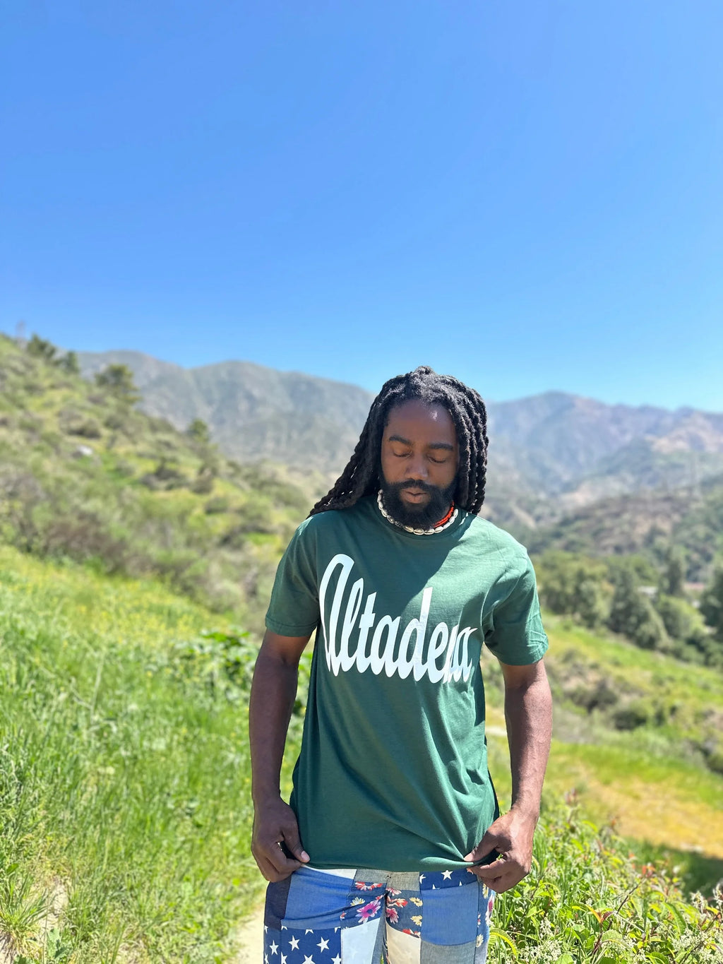 ALTADENA FOREST GREEN TEE