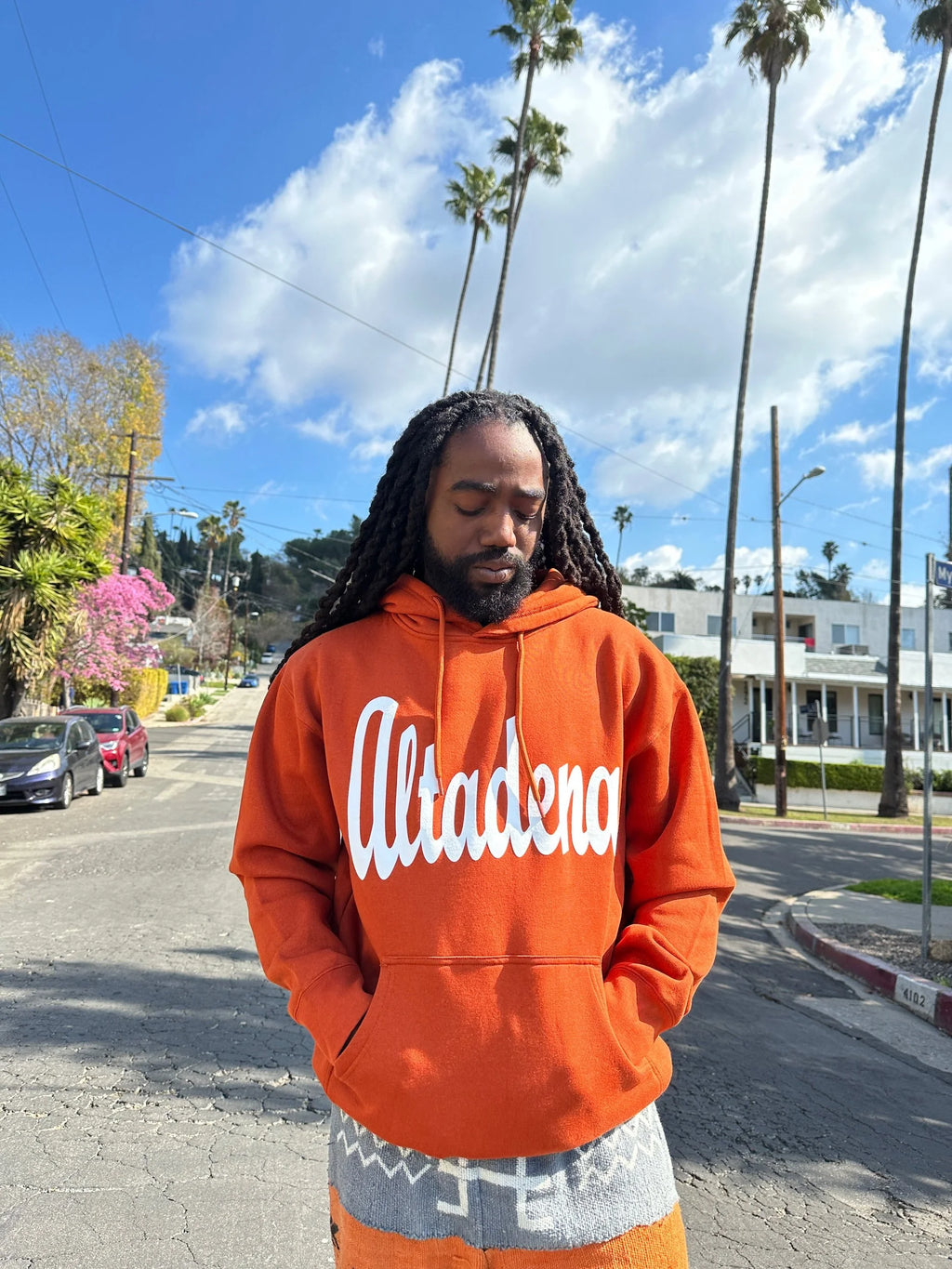 ALTADENA HOODIE BURNT ORANGE