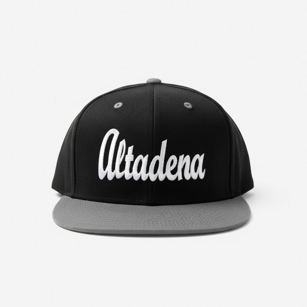 Altadena Snapback Hat Black & Grey