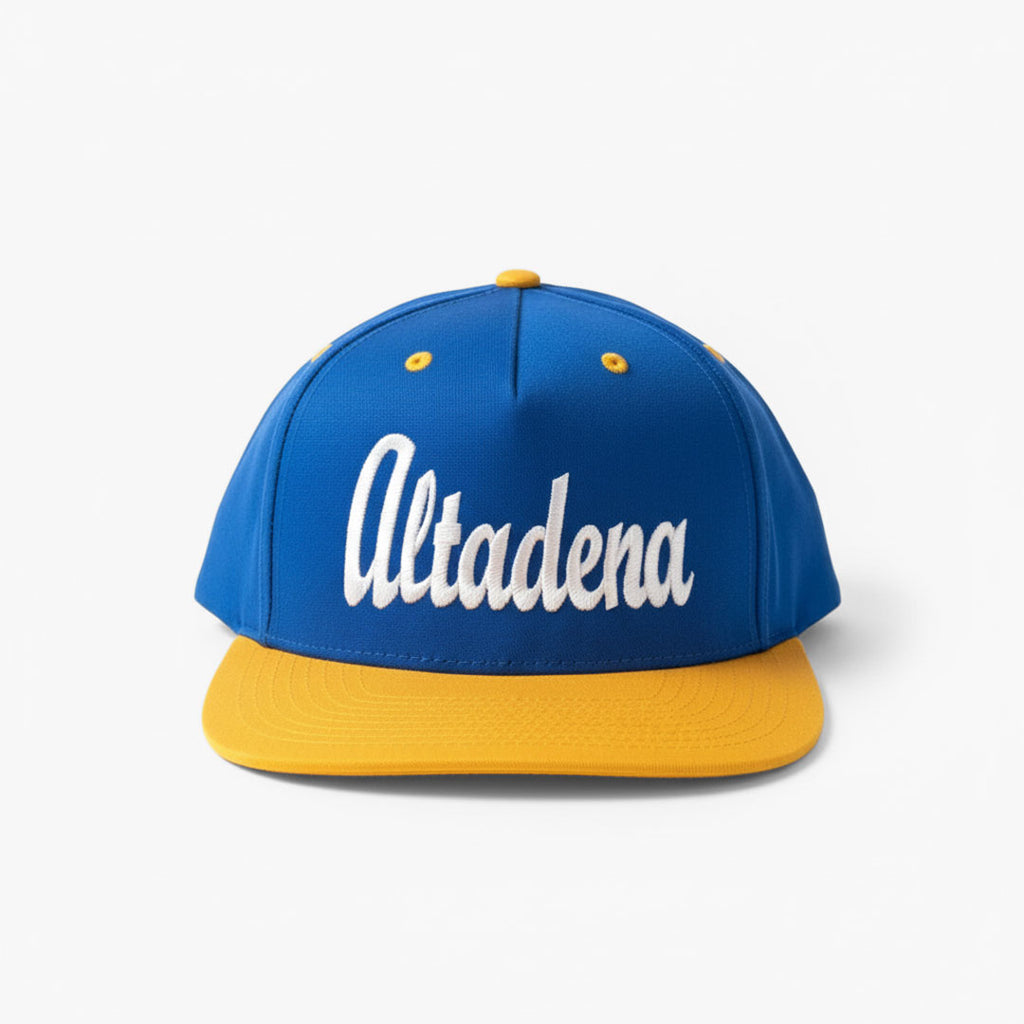 Altadena Snapback Hat Blue & Yellow