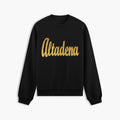 Golden Altadena Black Crewneck